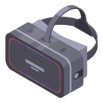 Headset vr goggles icon, isometric style Stock Illustration