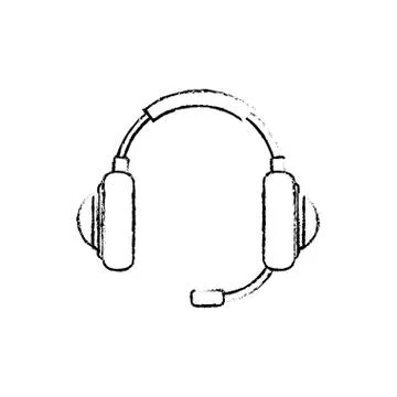 Headsets gaming device Stockillustratie