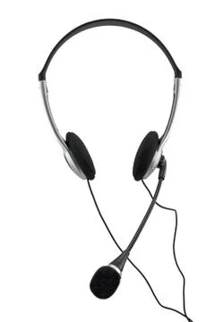 Headsets with a microphone Stock Photos