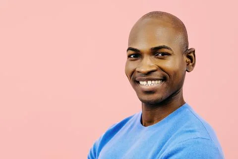 Headshot man smiling looking at camera Stock Photos