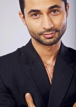 Headshot of a middle eastern young man Stock-Fotos