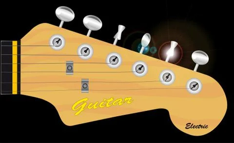 Headstock Illustrazione stock