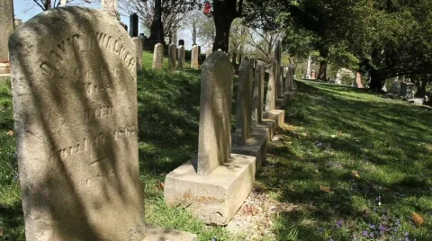 Headstone 2 Stock Footage 682854