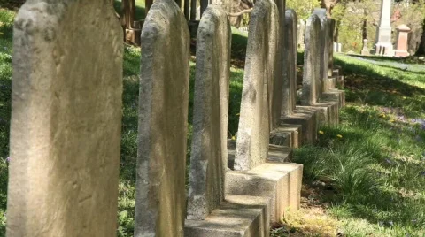 Headstone 3 Stock Footage 682872