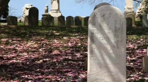 Headstone Stock Footage 682880