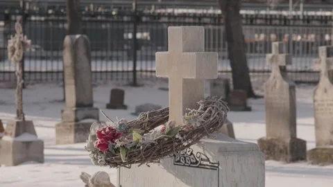 Headstone Stock Footage 265505834