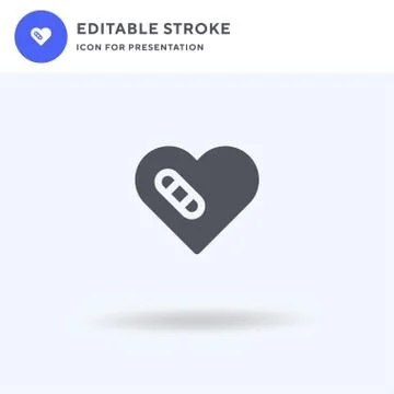 Heal icon vector, filled flat sign, solid pictogram isolated on white, logo Stock Illustration