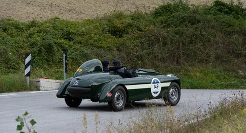 HEALEY NASH HEALEY PROTOTYPE 1949 on an old racing car in rally Mille Miglia Stock Photos
