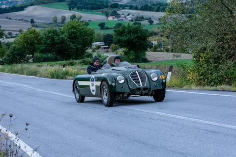 HEALEY NASH HEALEY PROTOTYPE 1949 on an old racing car in rally Mille Miglia Stock Photos