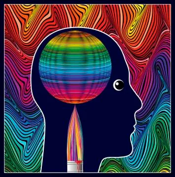 Healing Art Therapy Illustrazione stock