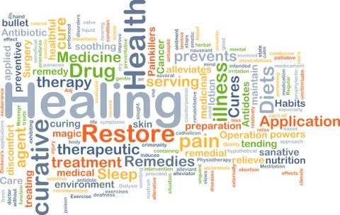 Healing background concept Stock Illustration