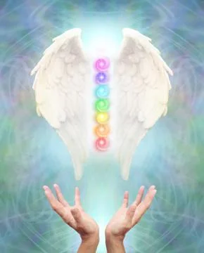 Healing with Chakra Angel Therapy Stock Photos