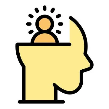 Healing idea icon vector flat Stock Illustration