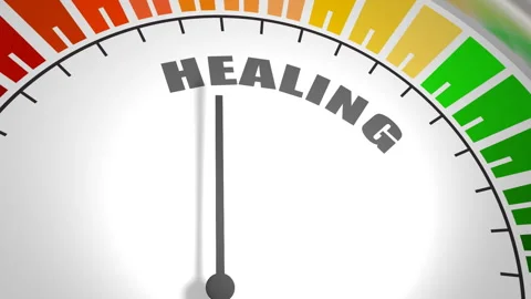 Healing measuring device with arrow and ... | Stock Video | Pond5