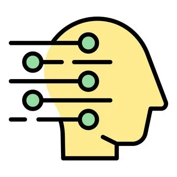 Healing perception icon vector flat 스톡 일러스트