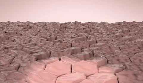 Healing Process Beginning on Dry Skin Surface - 3d illustration 스톡 일러스트