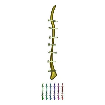 Healing suture cartoon vector graphic Stock Illustration
