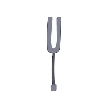 Healing tuning fork cartoon vector illustration Stock Illustration