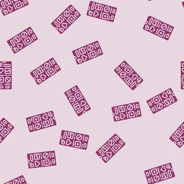 Health app interface personalized tech glyph seamless pattern 스톡 일러스트