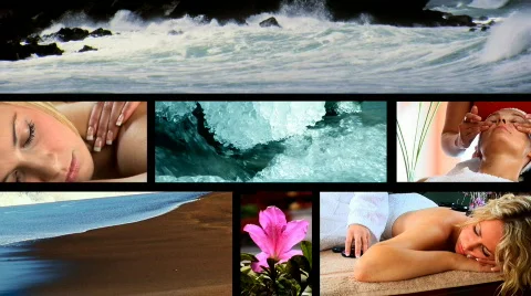 Health & Beauty Spa montage Stock Footage