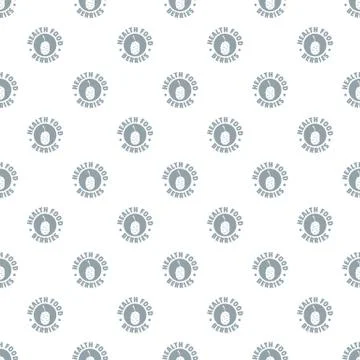 Health berries pattern vector seamless Stock Illustration