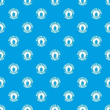 Health berries pattern vector seamless blue 스톡 일러스트