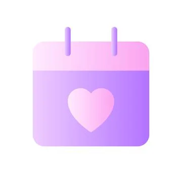 Health checkup appointment flat gradient two-color ui icon Illustrazione stock