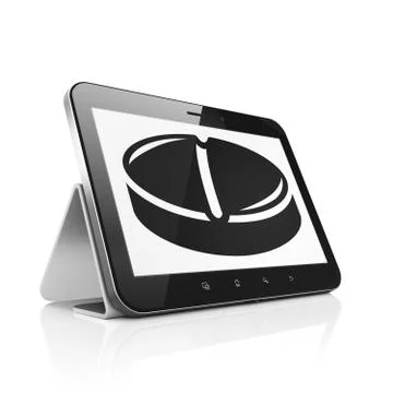 Health concept: Tablet Computer with Pill on display Stock-Illustration