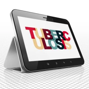 Health concept: Tablet Computer with Tuberculosis on  display Stock Illustration