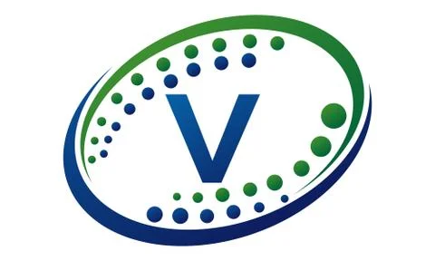 Health Cross Infinity Motion Solution Initial V 스톡 일러스트