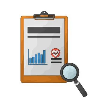 Health data analysis illustration Stock Illustration