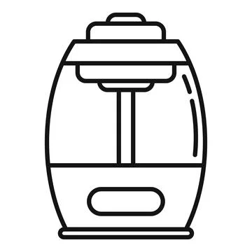Health diffuser icon, outline style Illustrazione stock