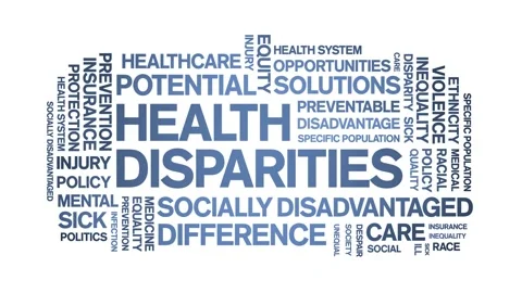 Health Disparities animated word cloud,a... | Stock Video | Pond5