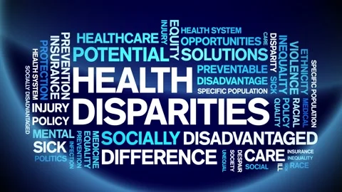 Health Disparities animated word cloud,a... | Stock Video | Pond5