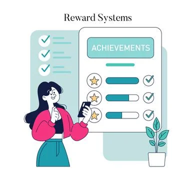 Health Gamification. Flat Vector Illustration Stockillustratie