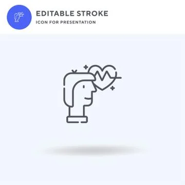 Health icon vector, filled flat sign, solid pictogram isolated on white, logo Illustrazione stock