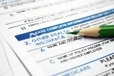 Health insurance form Stock Photos