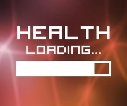 Health loading screen 库存插图