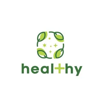 Health Logo Vector, Perfect Leaf For Hospital Logo Stock Illustration