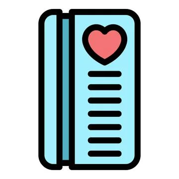 Health passport icon vector flat Stock Illustration