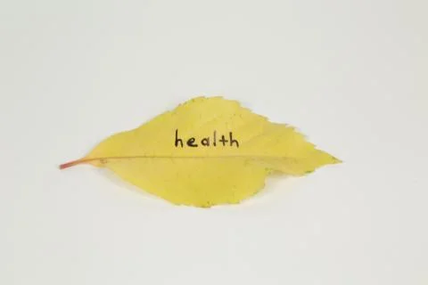 Health the post on the leaf Stock Photos