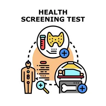 Health screening test process for early disease detection イラスト素材