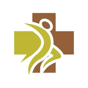 Health solutions vector logo design human health icon Stock Illustration