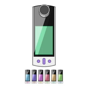 Health spirometer cartoon vector graphic Stock Illustration