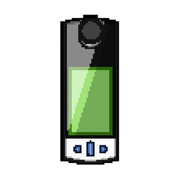 Health spirometer pixel art vector illustration Stock Illustration