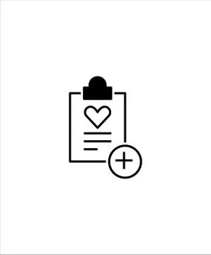 Health test icon,vector best flat health test icon. Stock Illustration