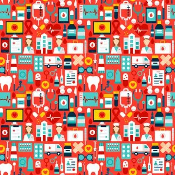 Health Tile Pattern Stock-Illustration