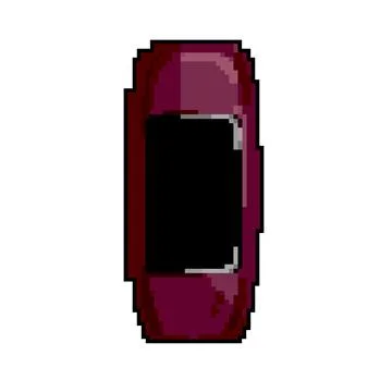 Health watch tracker game pixel art vector illustration Stock Illustration