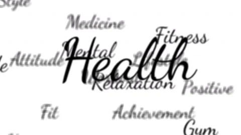 Health words background loop with matte Stock Footage 68653590