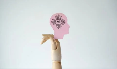 Healthcare Artificial Intelligence Machine Learning Large Language Model Te.. Foto stock